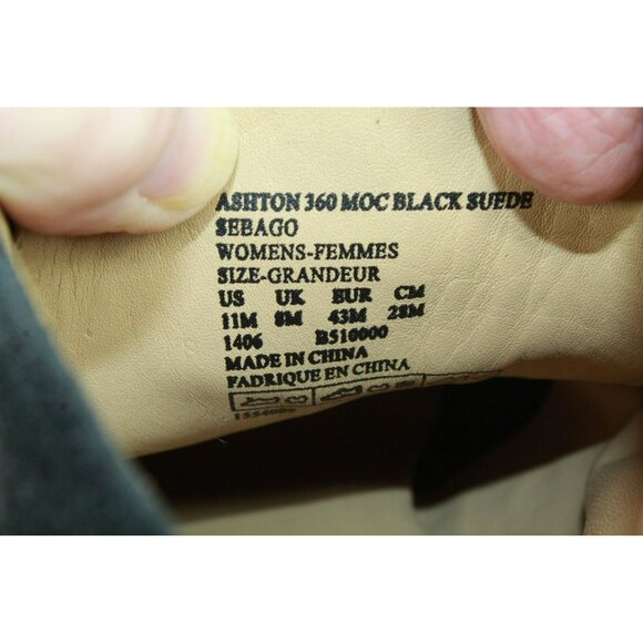 Sebago Ashton 360 Moc Black Suede Ankle Lace Up Boots 11 M Preppy Casual - Picture 8 of 9